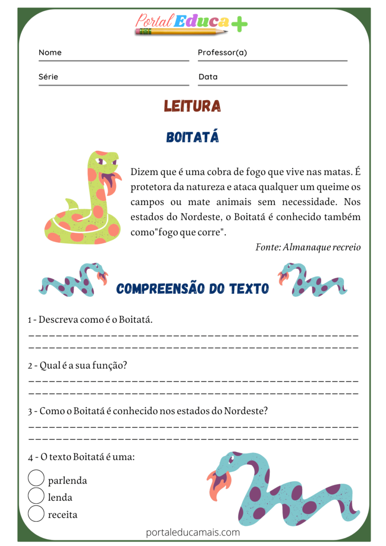 Lenda Do Boitat Portal Educa Mais