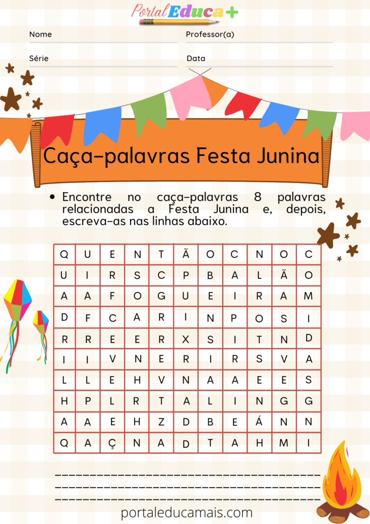 Caderno de Atividades - Festa Junina