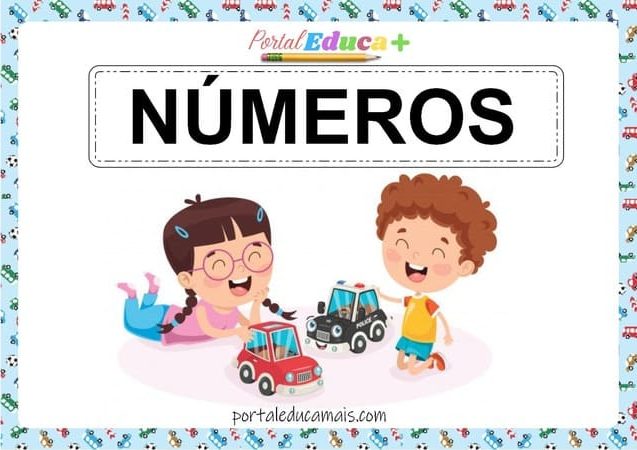 Cartaz de números - tema brinquedos