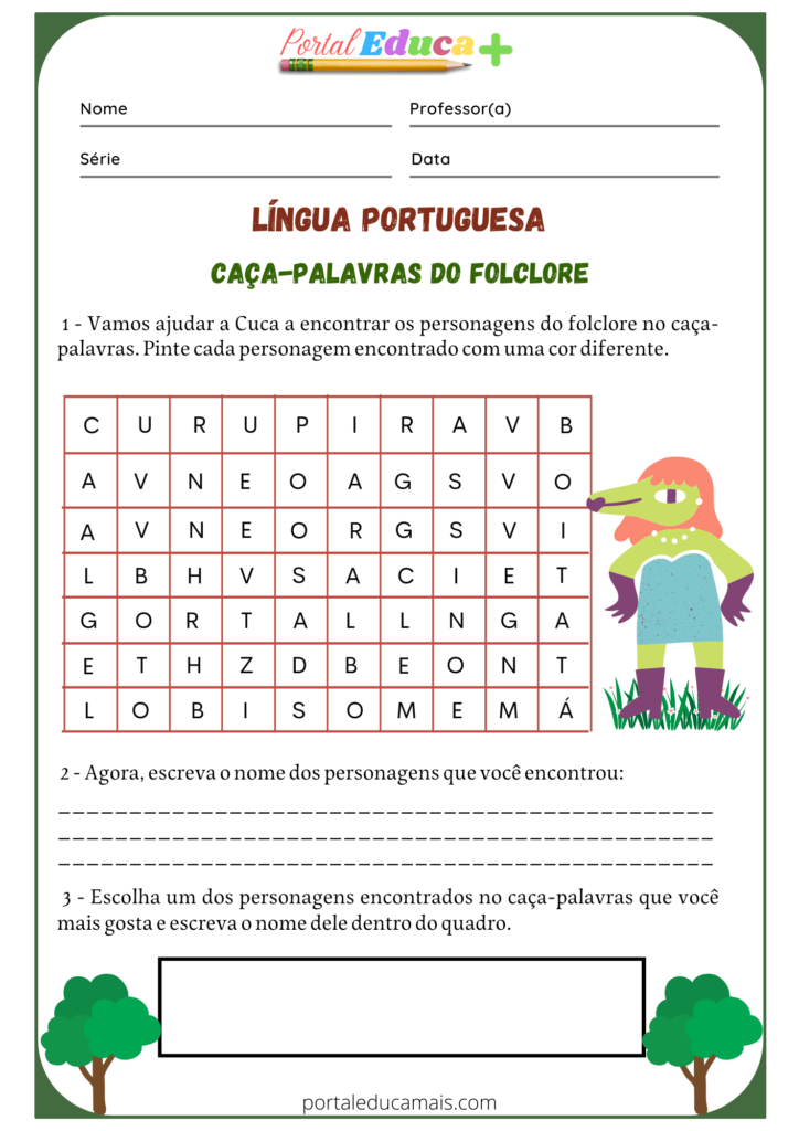 Caça palavras ou sopa de letras - Jogo para aumentar o vocabulário