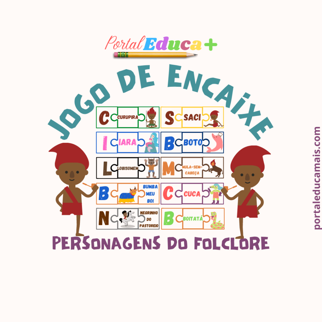 Jogo de Encaixe - Personagens do Folclore