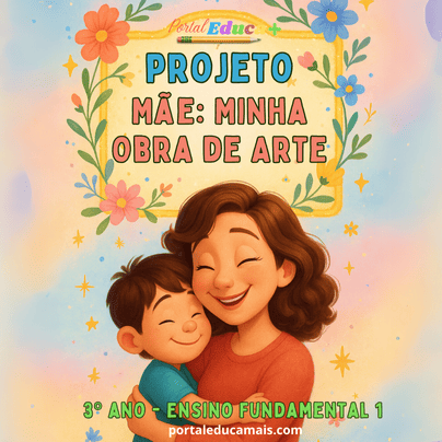 Projeto - Mãe Minha Obra de Arte - 3º ano do Ensino Fundamental – 1ª fase - capa
