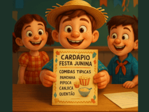 Gênero Textual Cardápio Festa Junina - capa