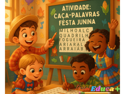 Atividade Caça-palavras Festa Junina