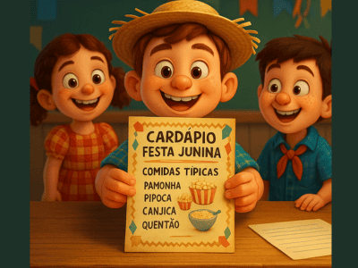 Gênero Textual Cardápio Festa Junina - capa